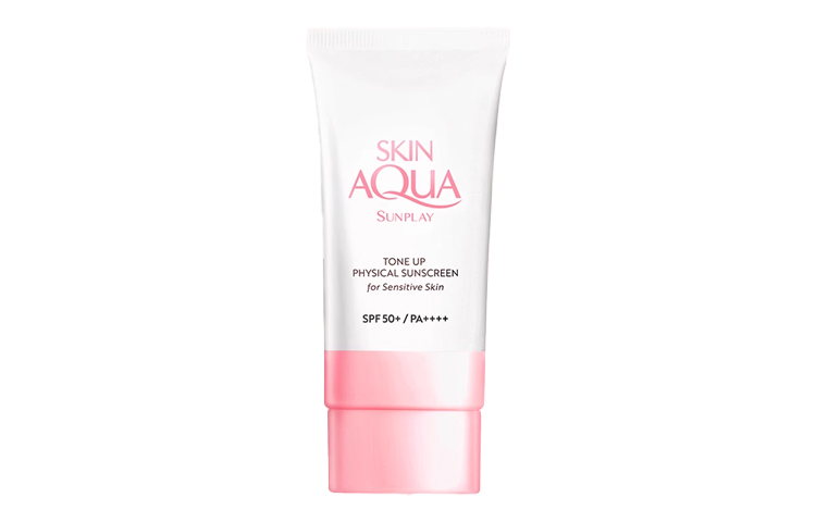 Солнцезащитный крем Mentholatum Skin Aqua Sunplay Tone Up Physical для чувствительной кожи, 50 г*2 — фото 2
