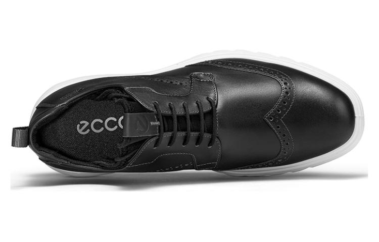 Водостойкие кожаные повседневные туфли Mixed Water-Resistant 720 Magnet Gray Ecco мужские — фото 4