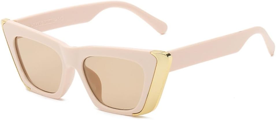 

Солнцезащитные очки «кошачий глаз» в тонкой оправе для женщин и мужчин. Классические элегантные солнцезащитные очки в винтажном стиле для мужчин и женщин TYUVIVO, Beige Pink