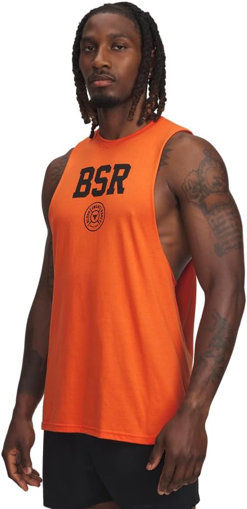 

Футболка Under Armour Men's Project Rock Blood Sweat Respect Tank, (844) Orange Base/Black, Черный, Футболка Under Armour Men's Project Rock Blood Sweat Respect Tank, (844) Orange Base/Black