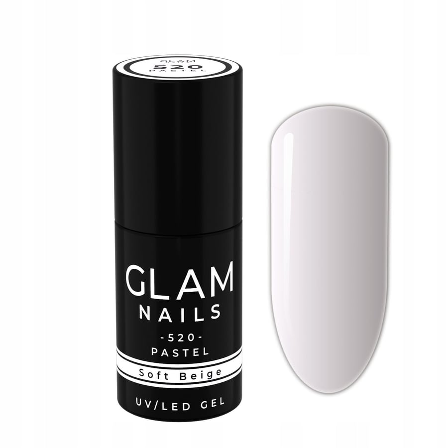 

Гибридный лак для ногтей Glam Nails 520 Soft Beige 6 мл