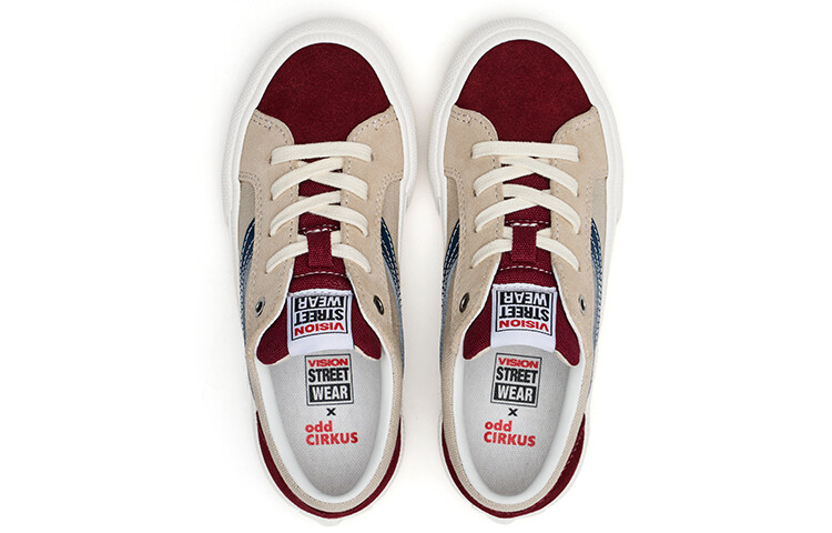 Детские парусиновые туфли Kids Low-top Red Vision Street Wear, красный — фото 4