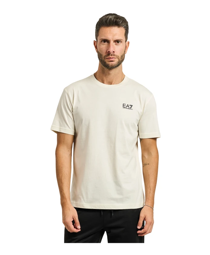 

Футболка с изображением сердцевины из хлопка пима. Emporio Armani, белый