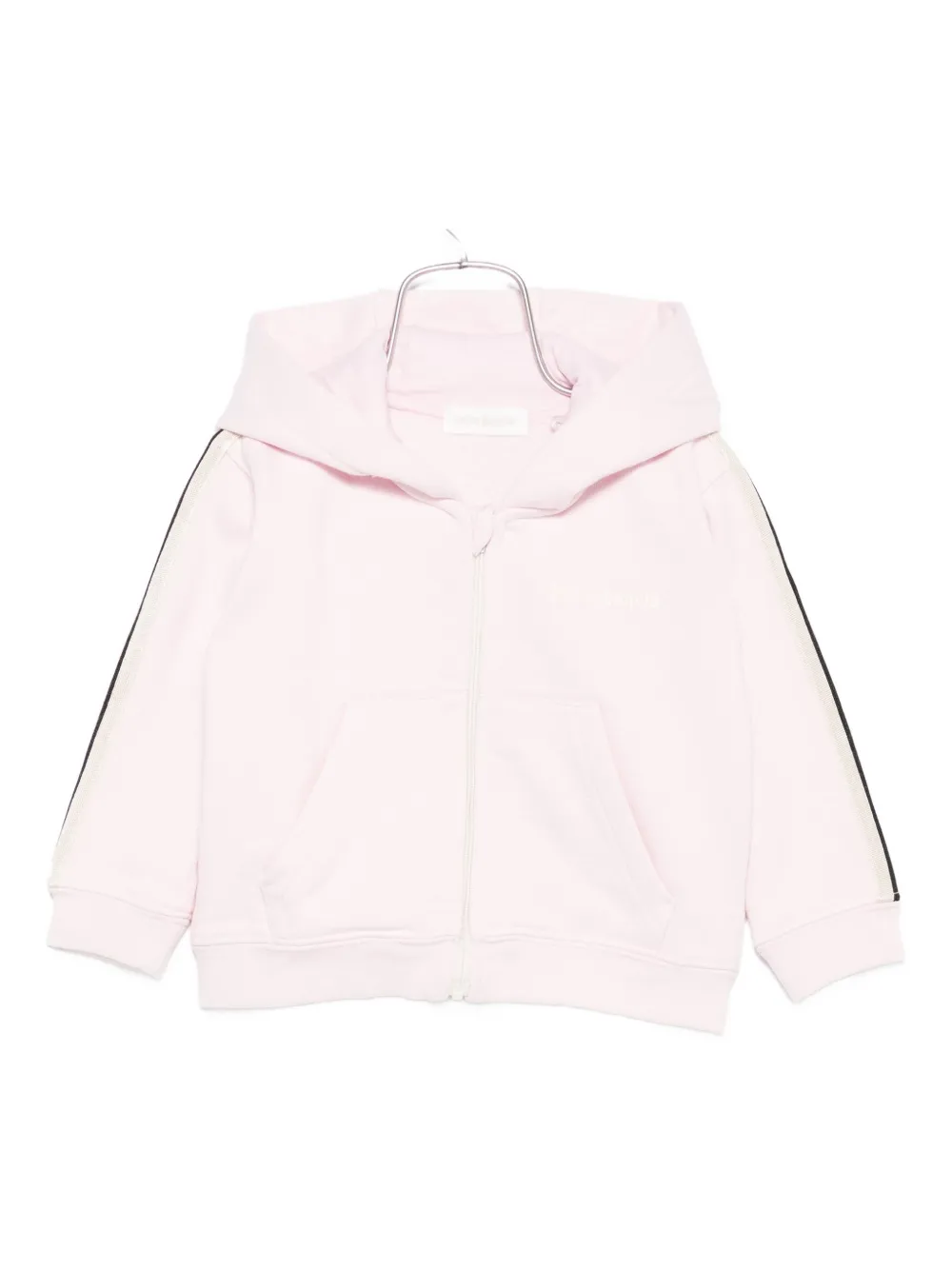 

Толстовка с капюшоном и полосками Palm Angels Kids, розовый