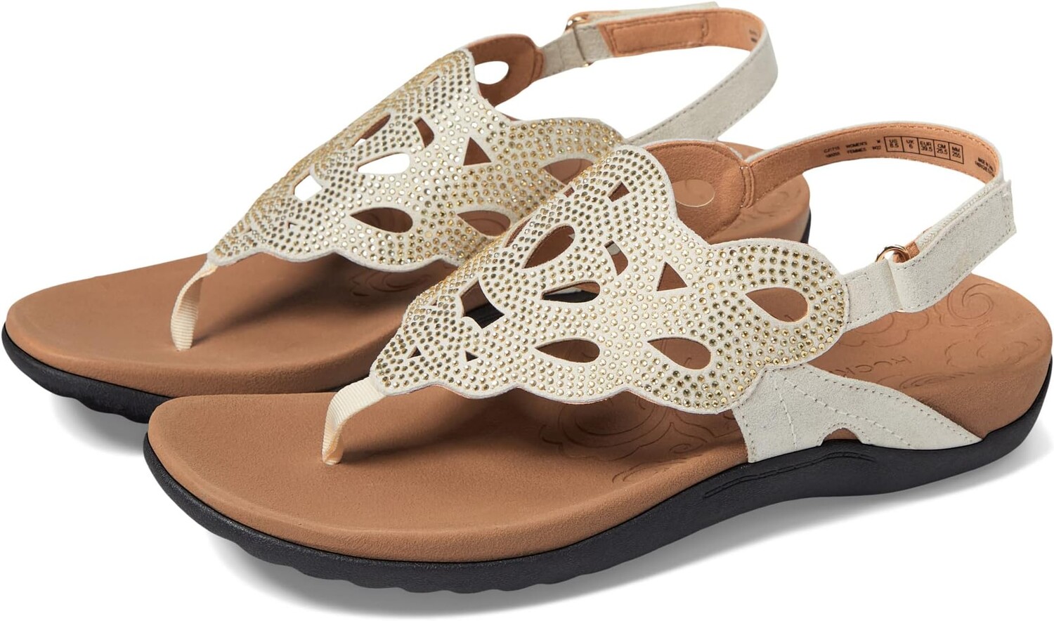 

Сандалии Rockport Ridge Sling, цвет Gold Bling