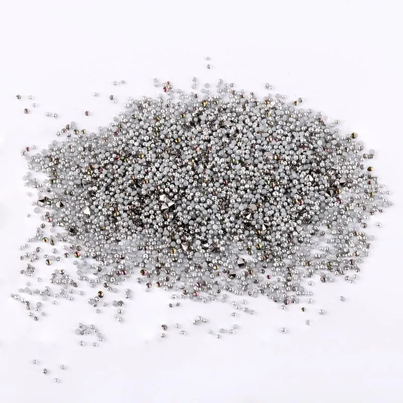 Набор страз для дизайна ногтей «Crystal Rhinestones» от Slowianka Nail Trends Slowianka Nail Trends, 3 Silver Mix — фото 2