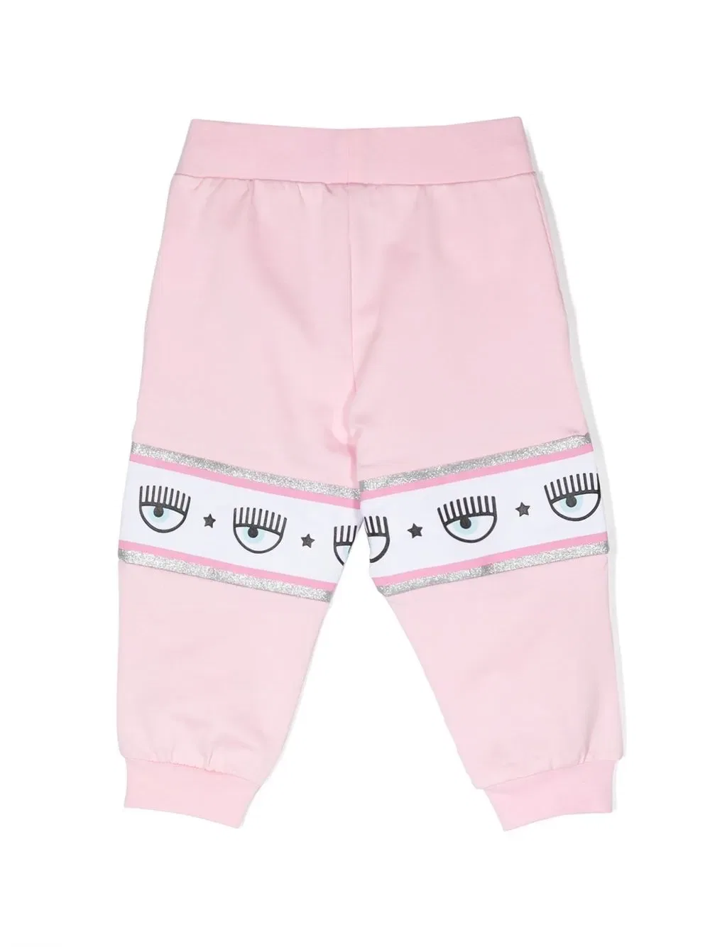 Хлопковые спортивные штаны, похожие на глаза Chiara Ferragni Kids, розовый — фото 2