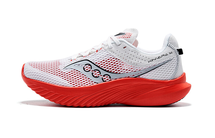

Кроссовки мужские Kinvara 14 с низким верхом, белые/красные Saucony