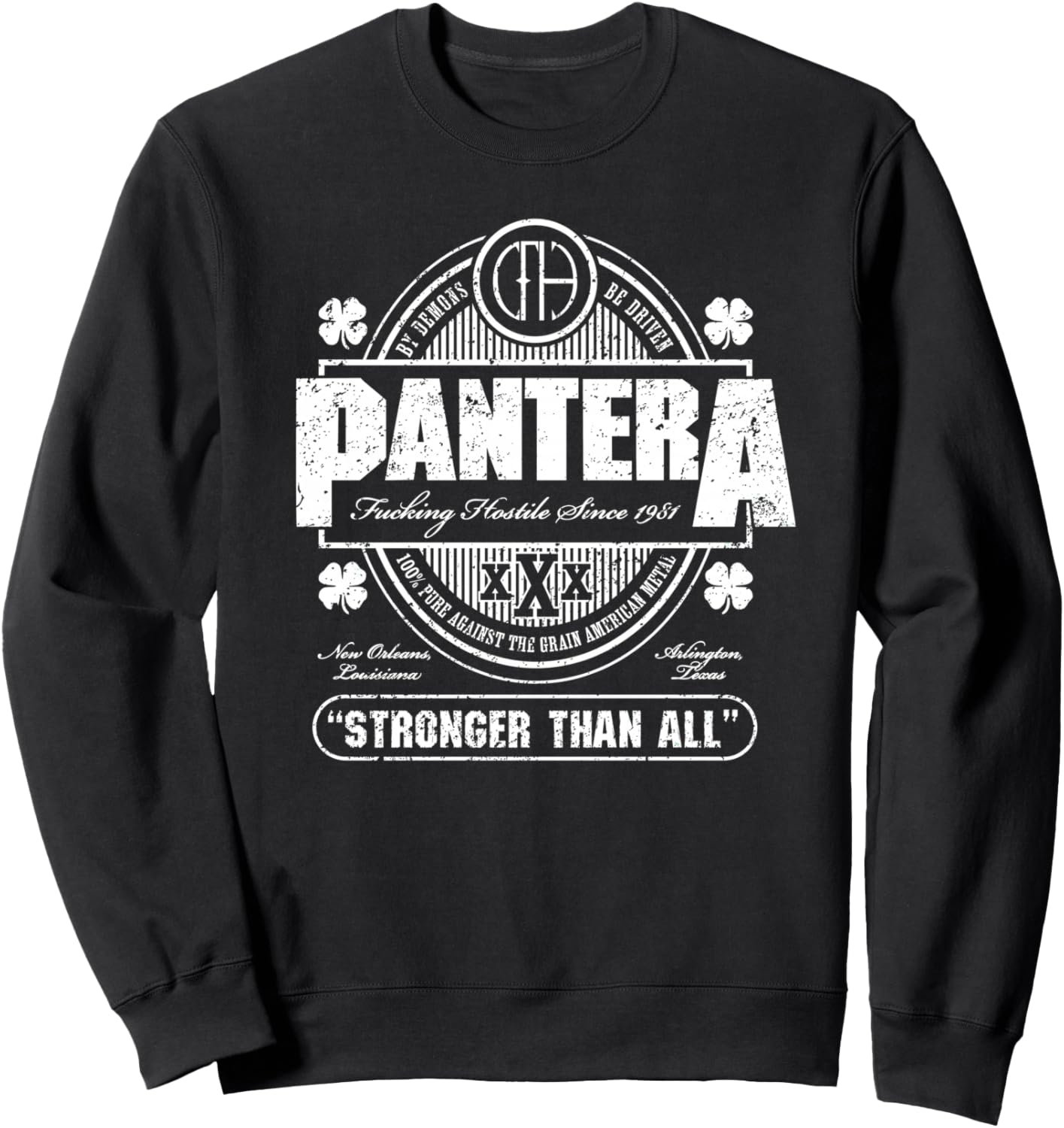 

Официальная толстовка Pantera Stronger Than All ко Дню Святого Патрика, черная, Черный, Официальная толстовка Pantera Stronger Than All ко Дню Святого Патрика, черная