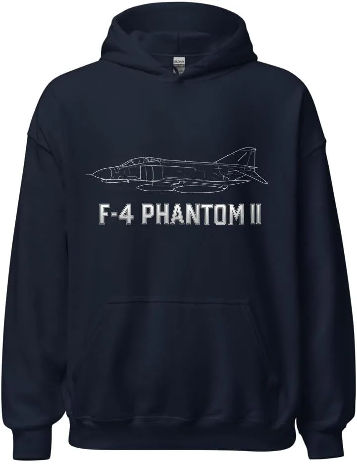 Толстовка F-4 Phantom II — винтажный свитшот с истребителем