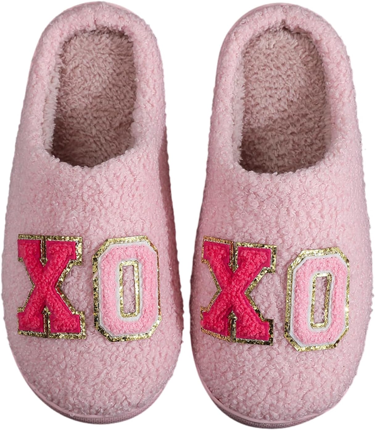 

Женские и мужские тапочки с мягкой вставкой из мемори-пены, пушистые, теплые и комфортные, легкие, для дома и улицы, для пар Edobao, розовый