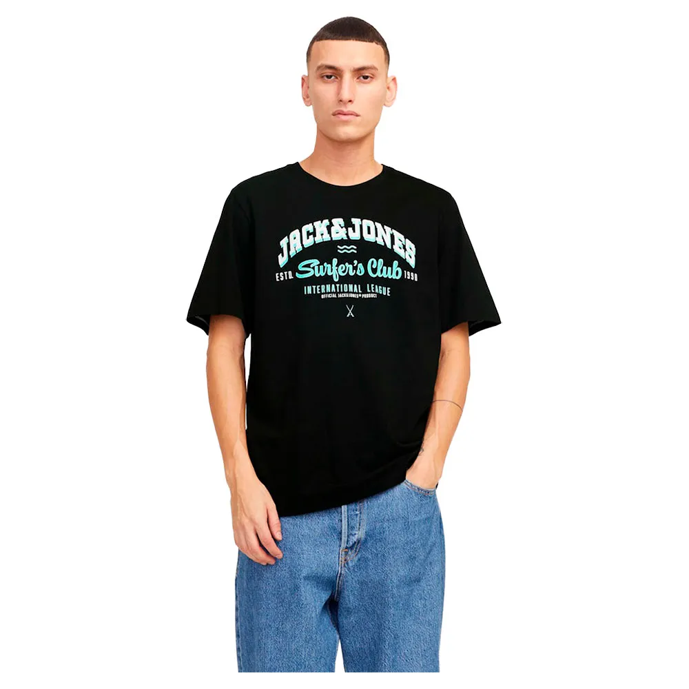 

Футболка с коротким рукавом Jack & Jones Logo, черный