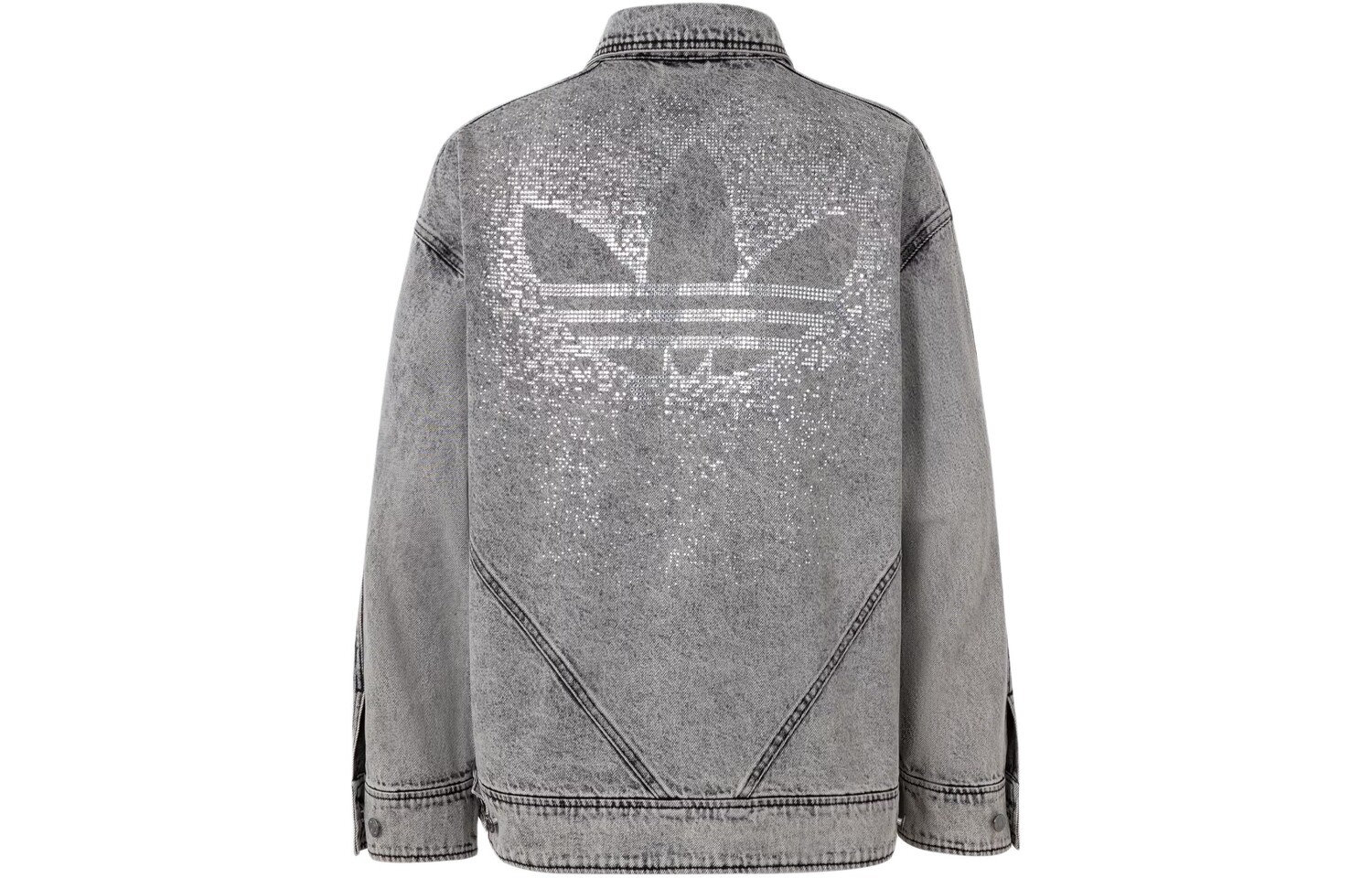Женская джинсовая куртка Adidas Originals, цвет Sour green gray — фото 2