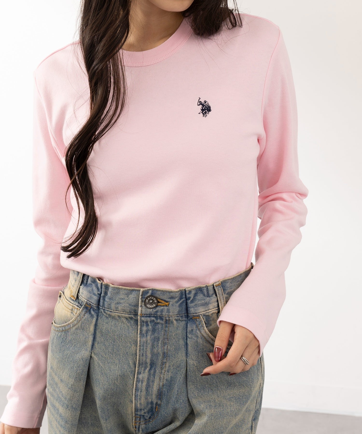 Футболка с длинным рукавом US POLO ASSN./Smooth U.S. Polo Assn., PNK — фото 4