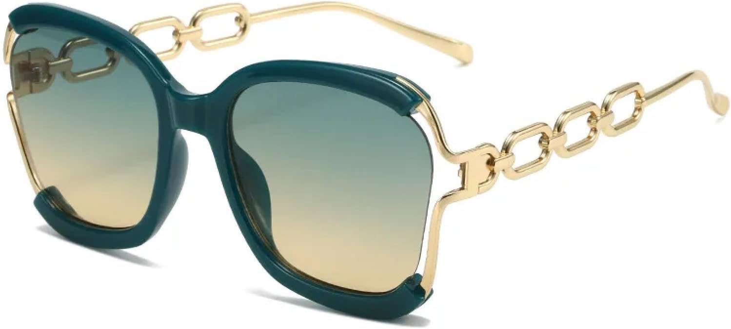 

Солнцезащитные очки с защитой от УФ-излучения UV400 | Металлическая оправа с градиентным покрытием | Для женщин и мужчин | Для занятий спортом на открытом воздухе и вождения DSVIGF, Green