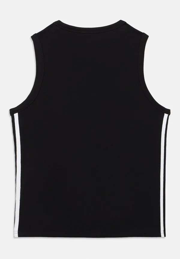 Полосатая свободная майка унисекс для подростков Adidas Originals, Black — фото 2