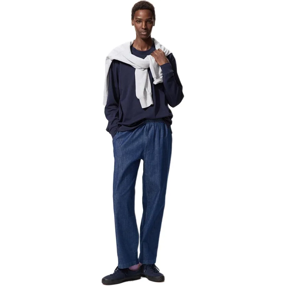Повседневные брюки унисекс с умеренной манжетой UNIQLO, 479135/68 Dark Blue