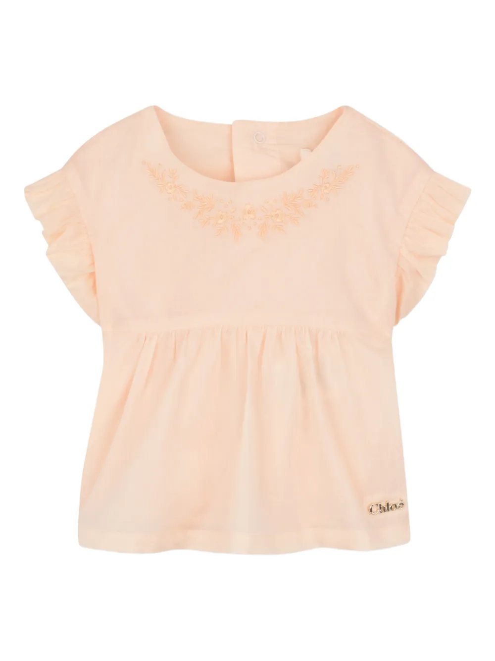 Комплект для новорожденного с оборками Chloé Kids, оранжевый — фото 3