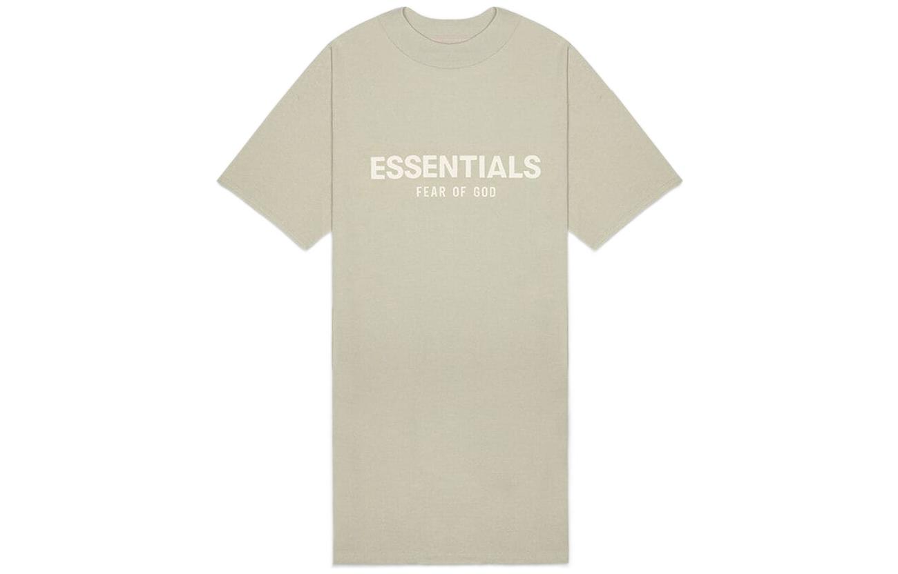 

Fear Of God Essentials SS22 Платье с короткими рукавами женское серо-зеленое