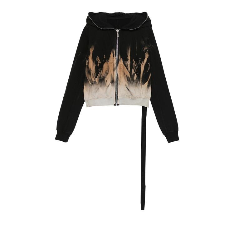 

Худи Rick Owens DRKSHDW Small Gimp Hoodie Black/Terra, черный