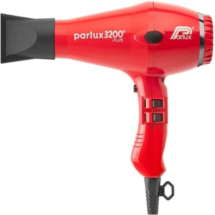 Фен 3200 Plus ярко-красного цвета Легкий компактный фен мощностью 1900 Вт с ультравысокотехнологичной ионной технологией Салон «Любимое» 2 режима скорости 3 регулятора нагрева Кнопка «Холодный выстрел», Parlux — фото 2
