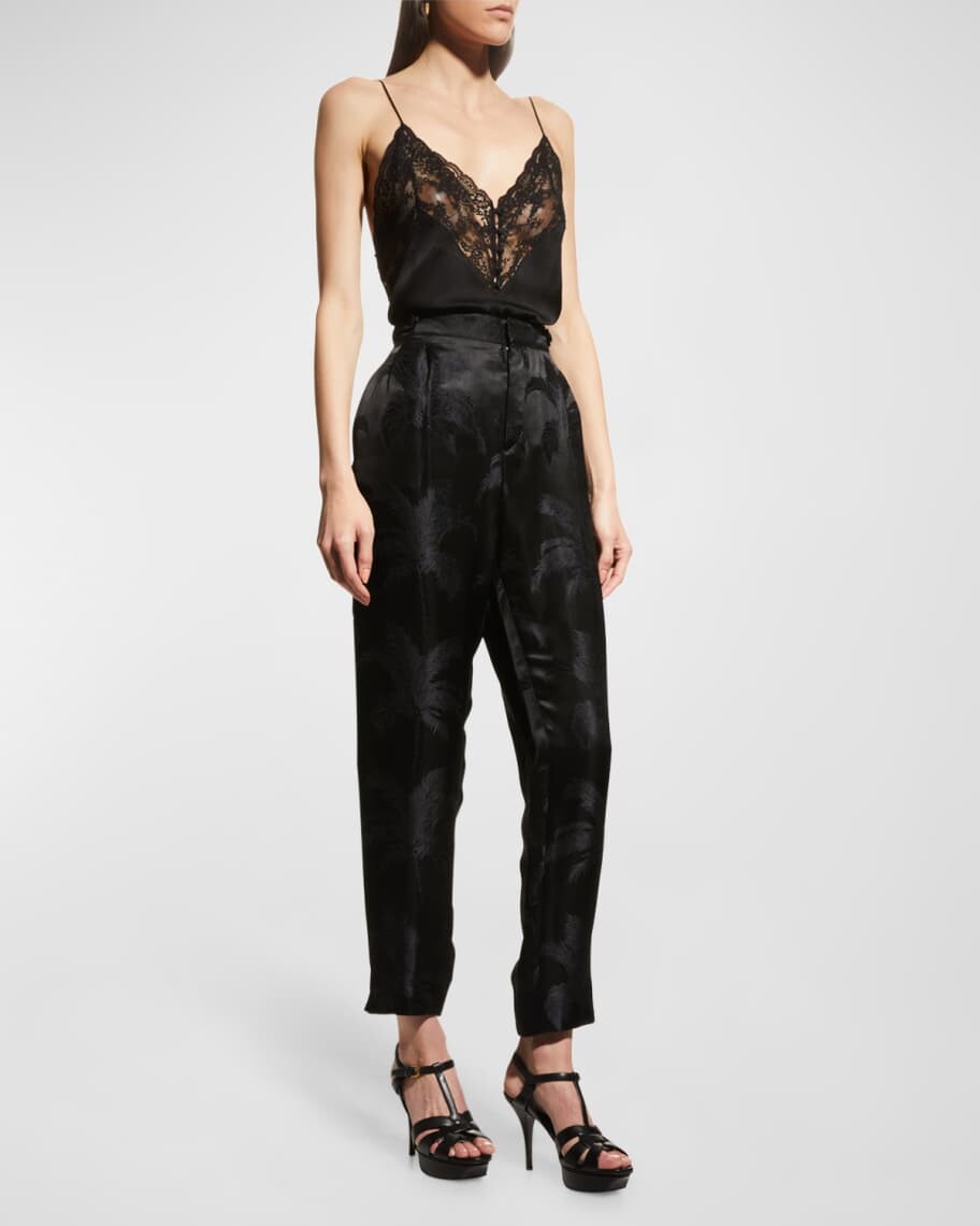 Кожаные сандалии Tribute на платформе Saint Laurent