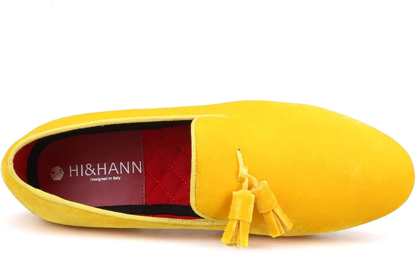 Лоферы замшевые HI&HANN Tassel Gold — фото 3