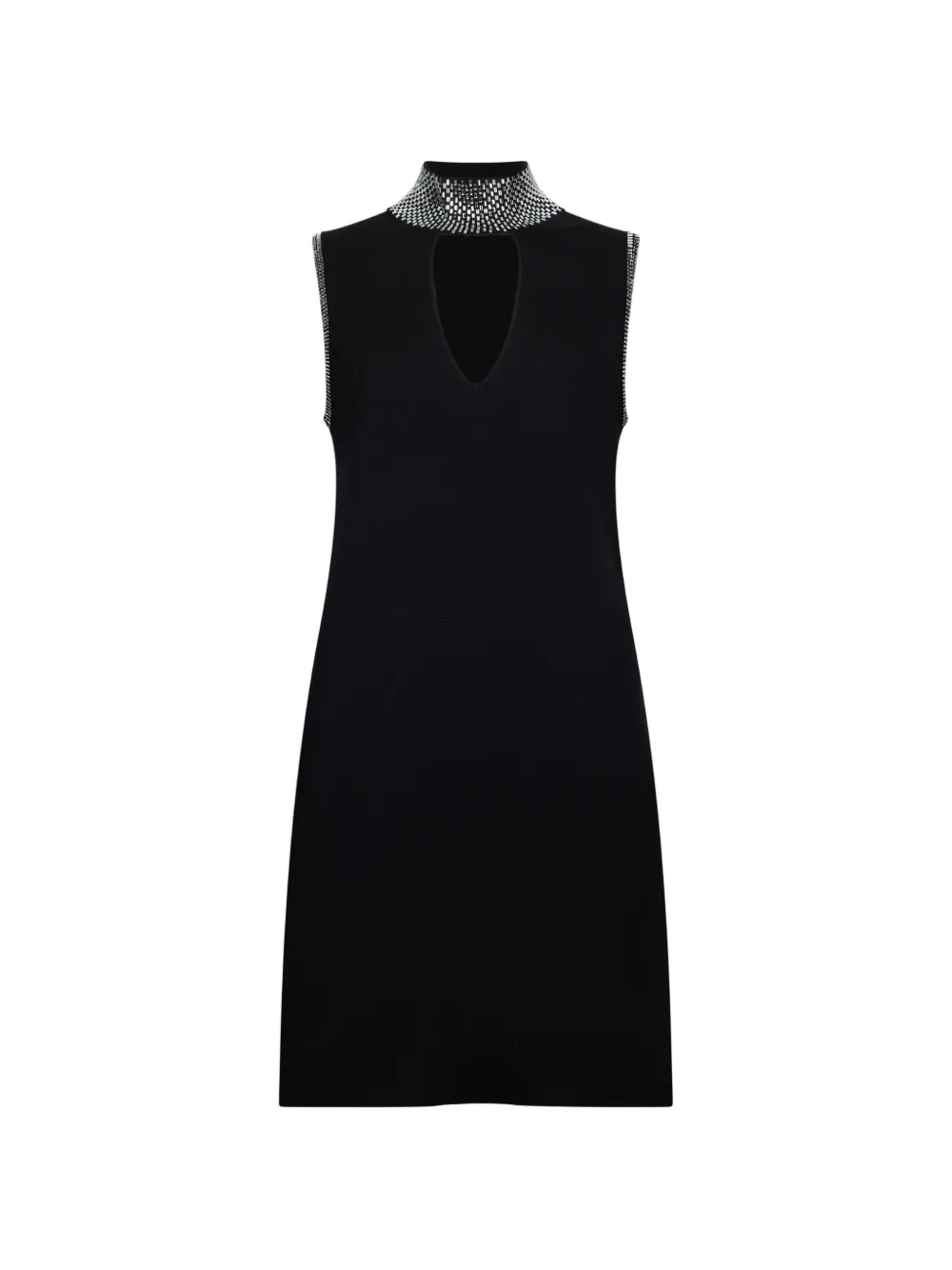 

Вязаное мини-платье с вырезами и украшением стразами Liu Jo, черный