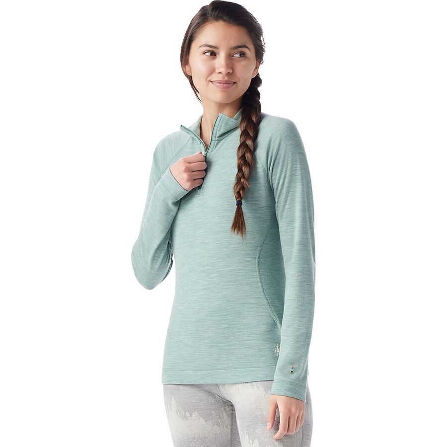 

Термофутболка Smartwool Classic Thermal Merino Base Layer 1/4-Zip Top Smartwool, Arctic Green Heather