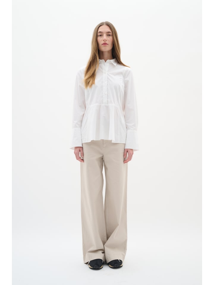 

Рубашка AtlasIW Peplum Fit в чисто-белом цвете InWear