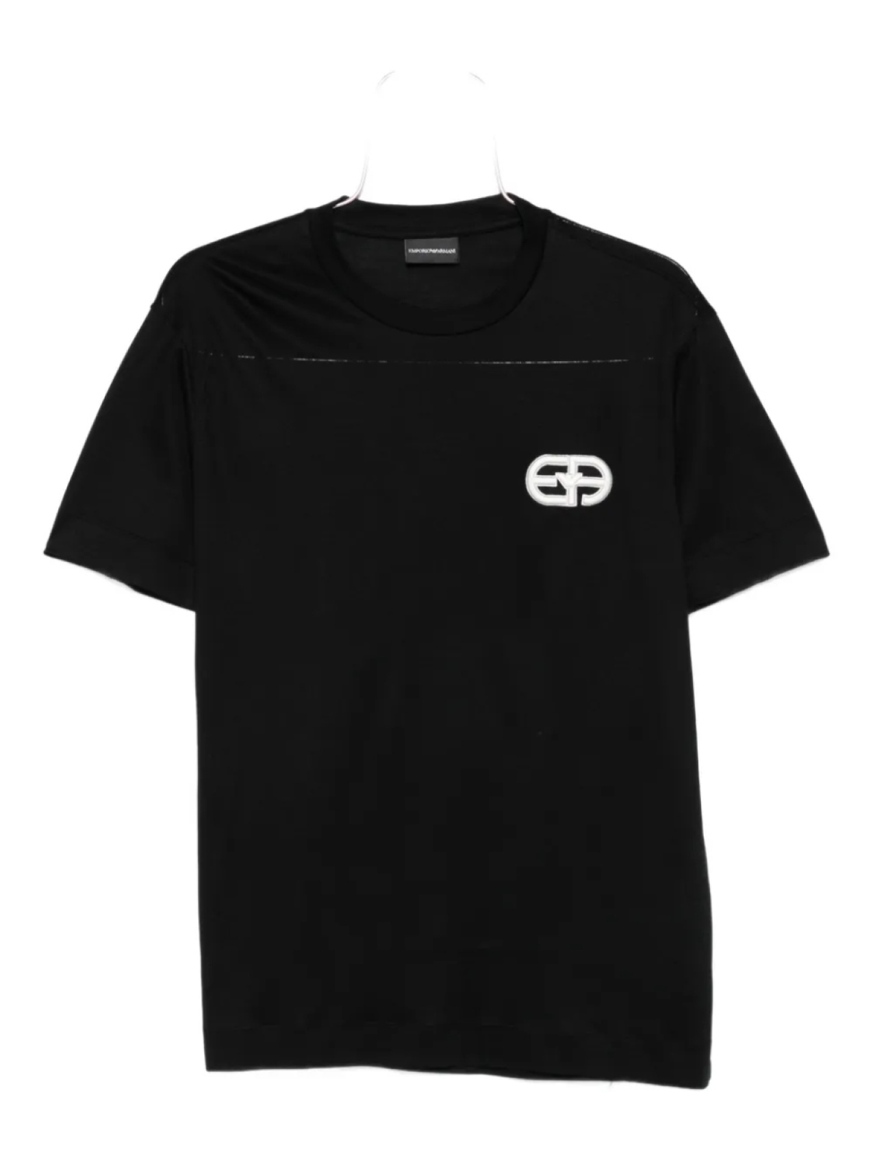

Футболка с логотипом орла Emporio Armani, черный