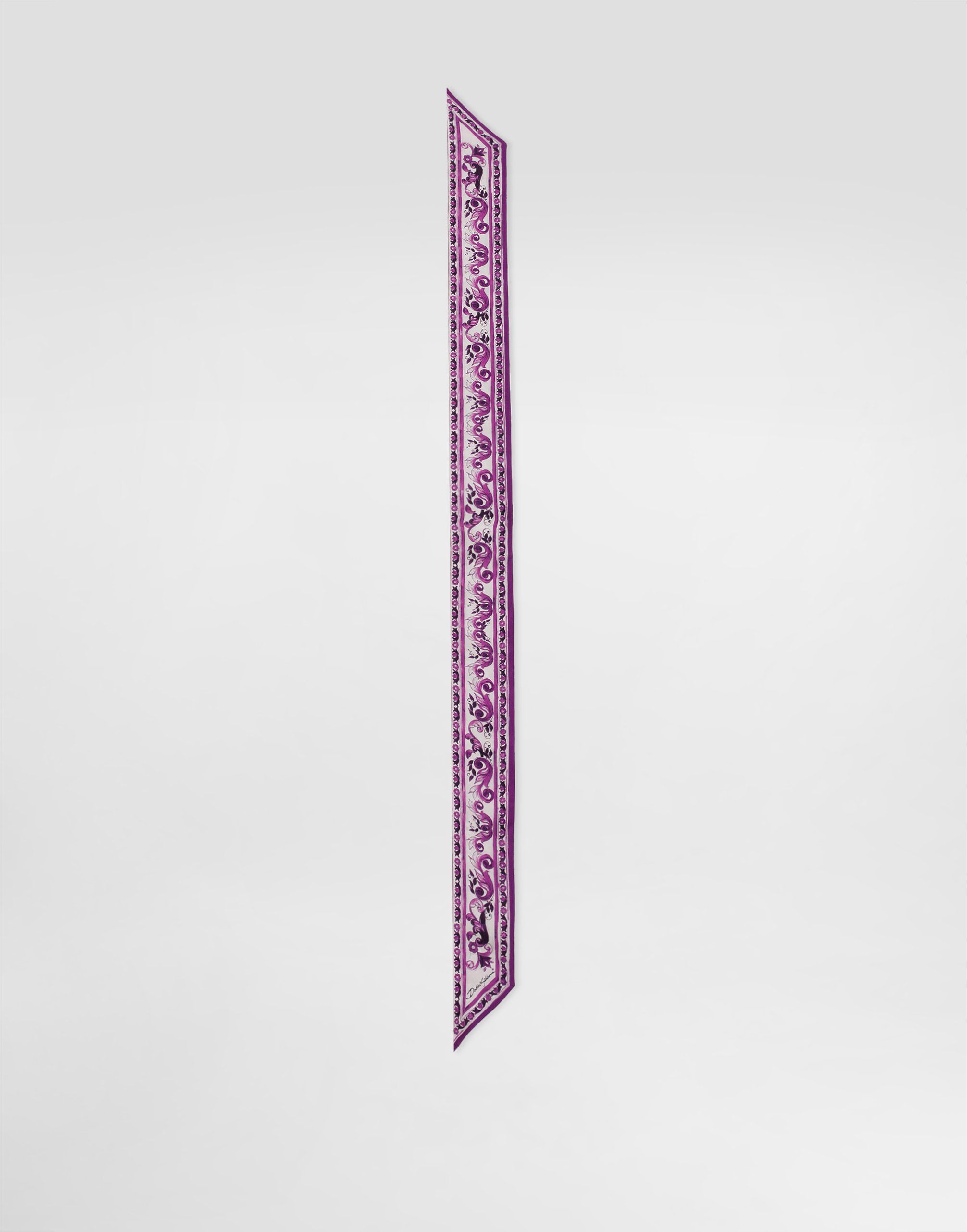 

Бандо из шелкового твила с принтом "майолика" Dolce & Gabbana, мультиколор