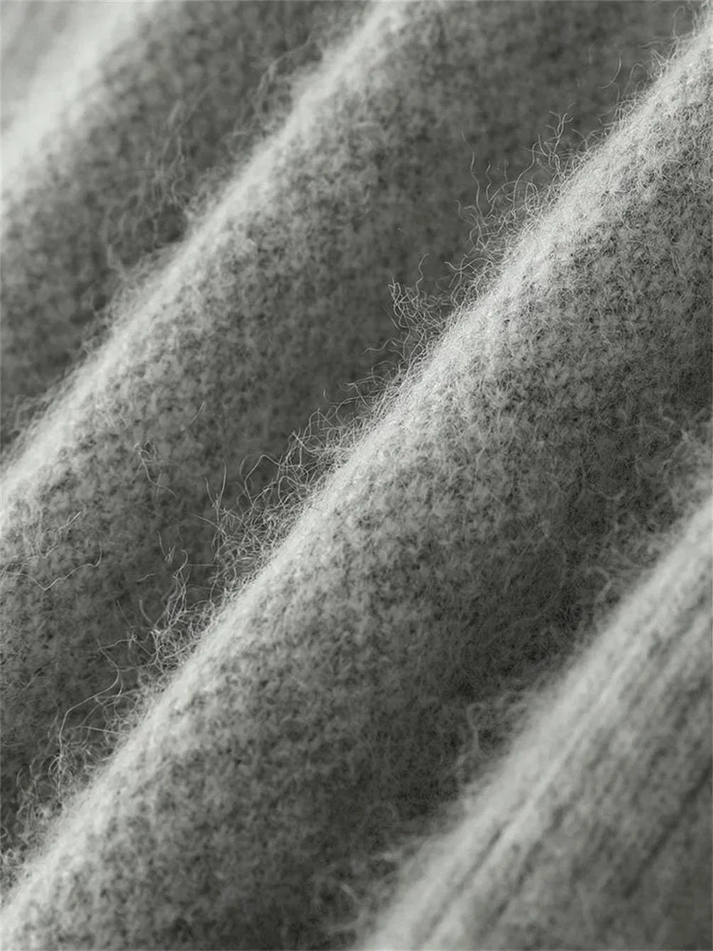 100 Percent Mink Cashmere мужской свитер с V-образным вырезом, длинным рукавом, пуловер, вязаный, повседневный, свободный, мягкий, теплый топ Generic, бежевый — фото 3