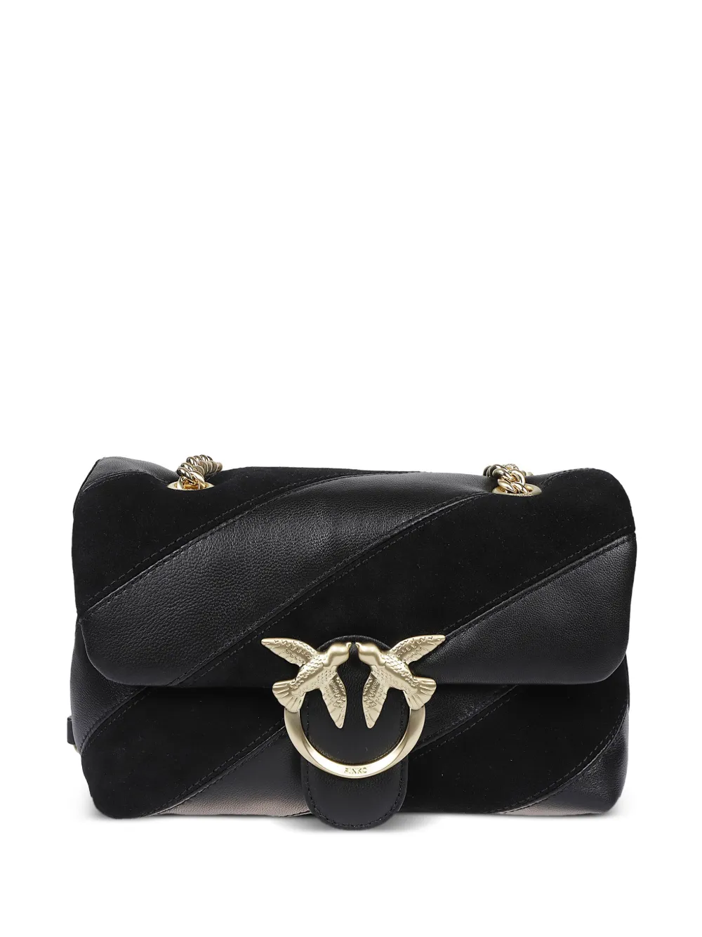 

Стеганая сумка через плечо Galleria Love с цепочкой PINKO, черный