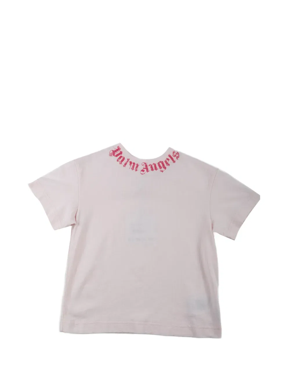 Футболка с логотипом на воротнике Palm Angels Kids, розовый