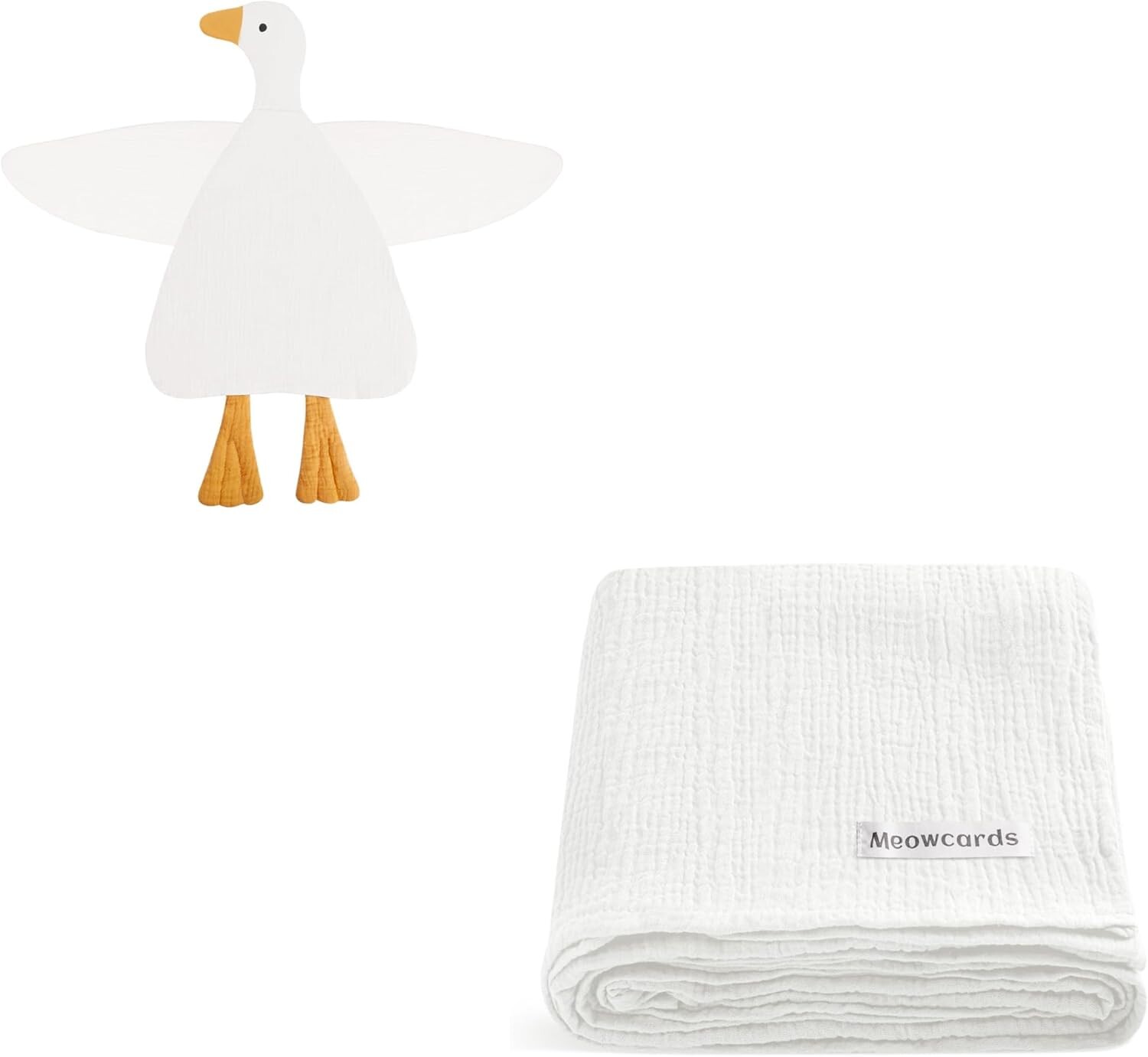 

Детские игрушки Lovey Duck Одеяла (25 x 28 дюймов) и муслиновые пеленальные одеяла (47 x 47 дюймов) Набор Wimist