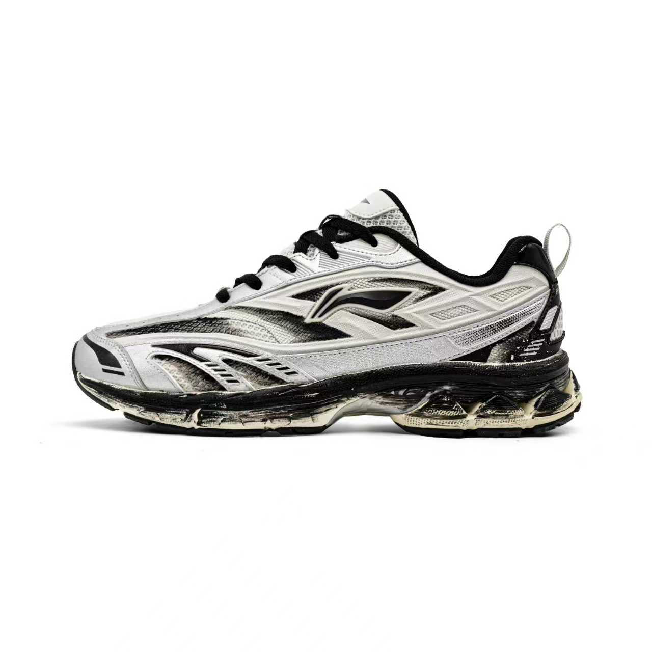 

Fuyao 2.0 V2 устойчивые к истиранию низкие повседневные кроссовки для бега мужские LINING, серебро