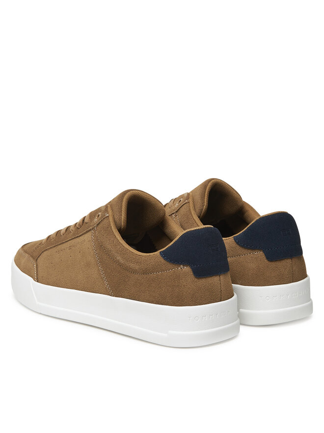 Кроссовки Th Court Summer Suede FM0FM05517 Tommy Hilfiger, коричневый — фото 3
