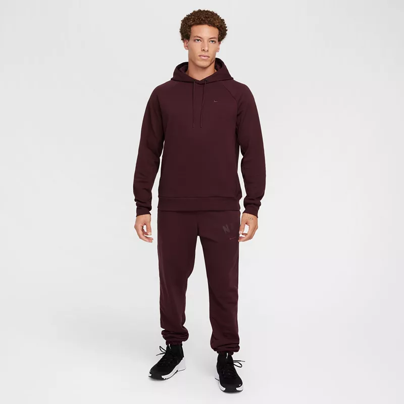 

Мужская худи Nike Dri-FIT из основного флиса с УФ-защитой, цвет Burgundy Crush