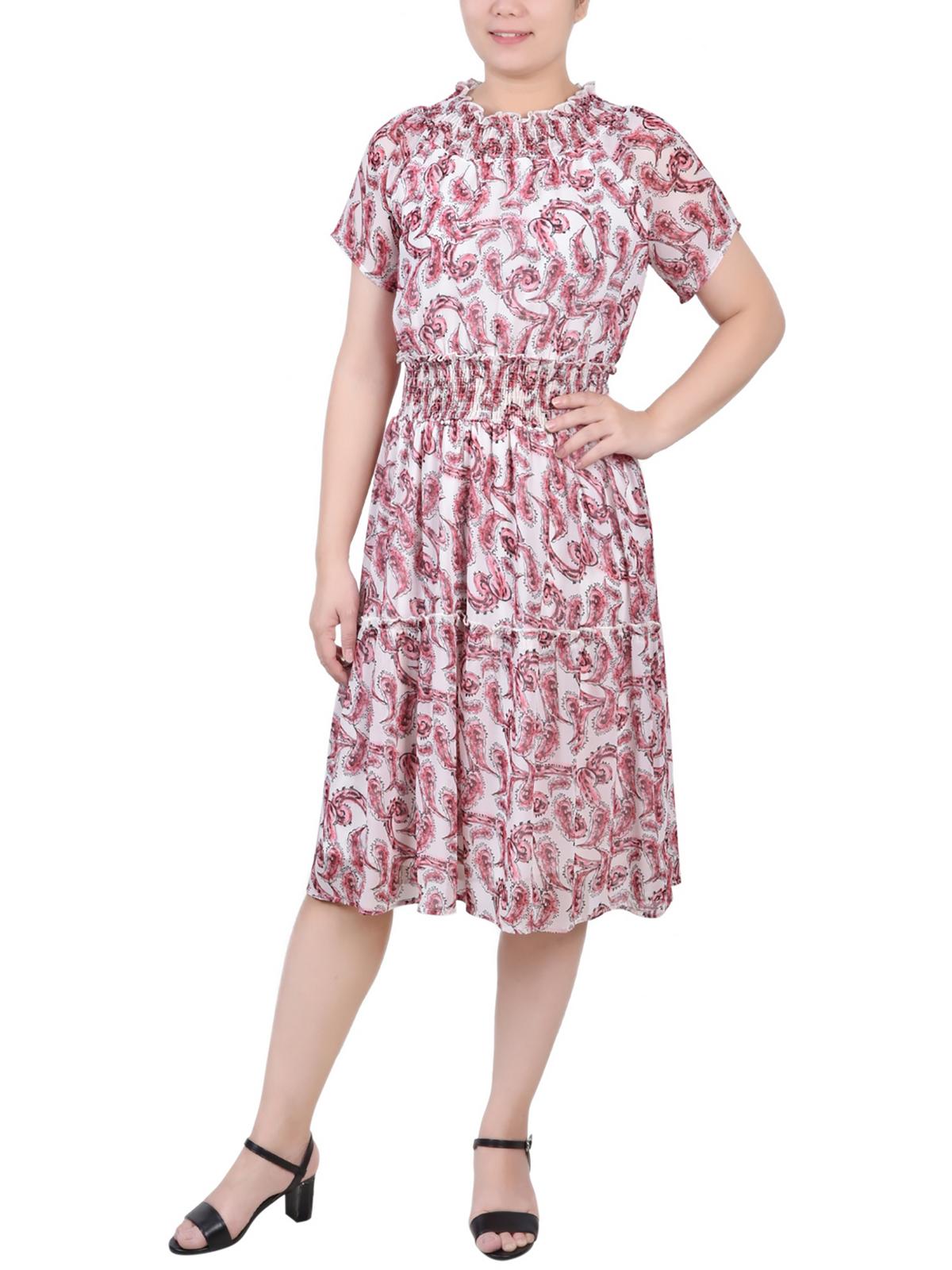 

Женский сарафан из полиэстера с узором пейсли Petites NY Collection, цвет burgundy paisley floral