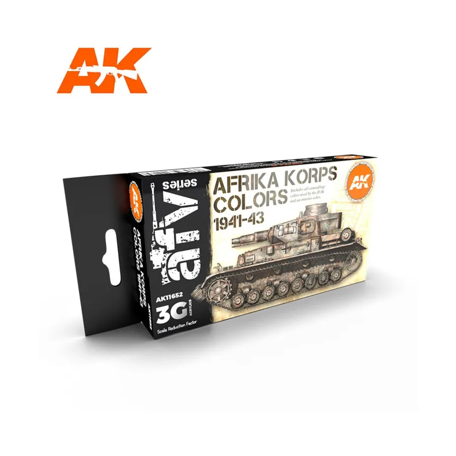 

Цвета Африканского корпуса 1941-43 гг., 3rd Gen Acrylic Paint Sets