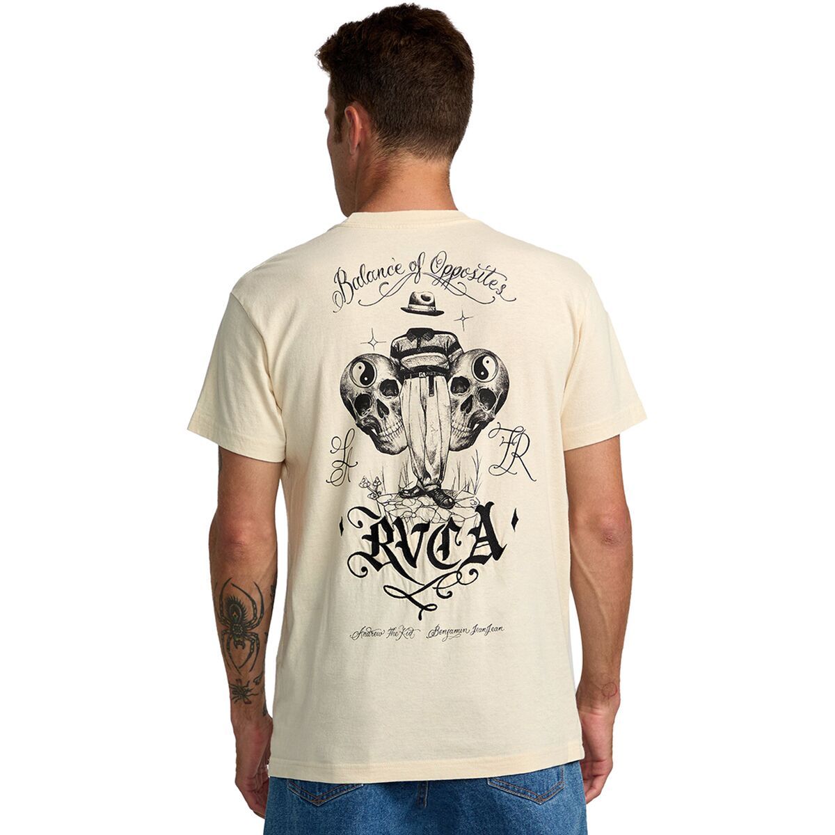

Футболка с невидимым карманом Rvca, серебряный