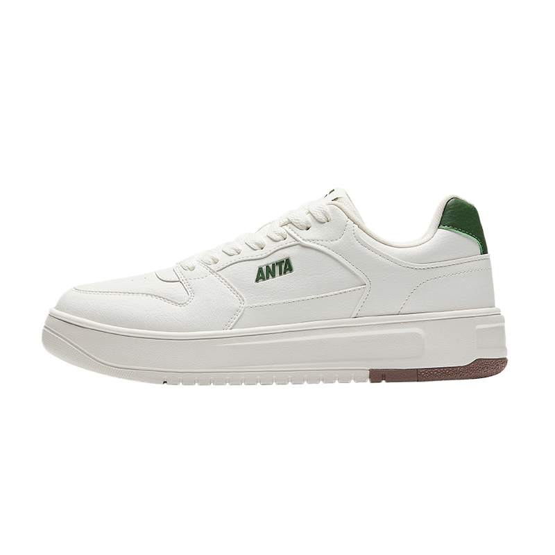 

Breaking Bamboo Абразивостойкие амортизирующие низкие кроссовки для скейтбординга мужские ANTA, айвори белый/wild зеленый