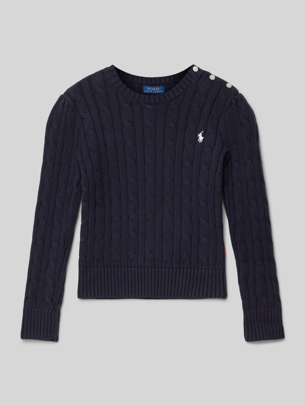 

Вязаный свитер с вышитым логотипом Polo Ralph Lauren Kids