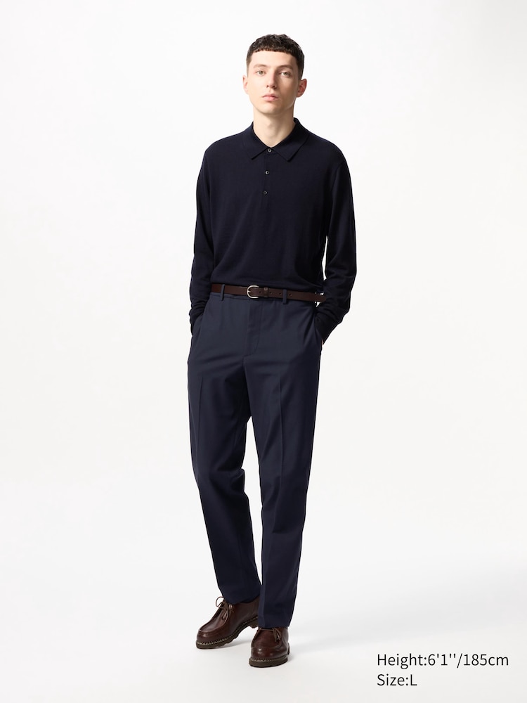 

Элегантные брюки по щиколотку Uniqlo, цвет 69 синий