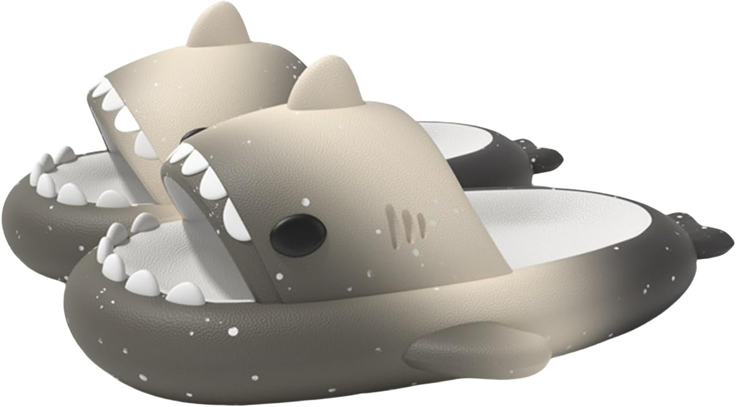 

Оригинальные шлепанцы с акулой, новые милые шлепанцы с радужной акулой для взрослых, шлепанцы с акулой с звездным градиентом, унисекс Generic, черный