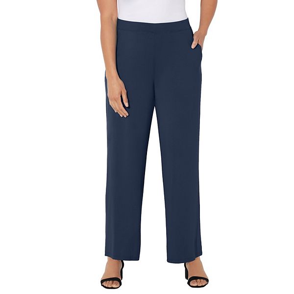 

Женские брюки plus size petite anywear wide leg Catherines, Navy