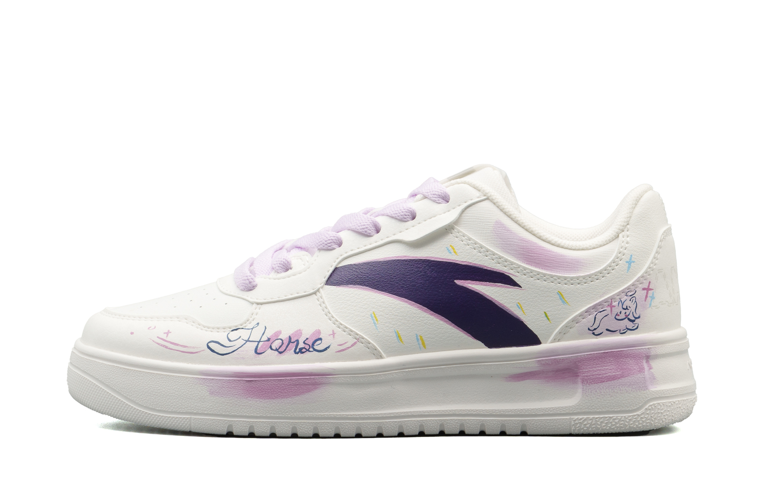 

расслабленная амортизация, износостойкие низкие кроссовки для скейтбординга unisex ANTA, розовый