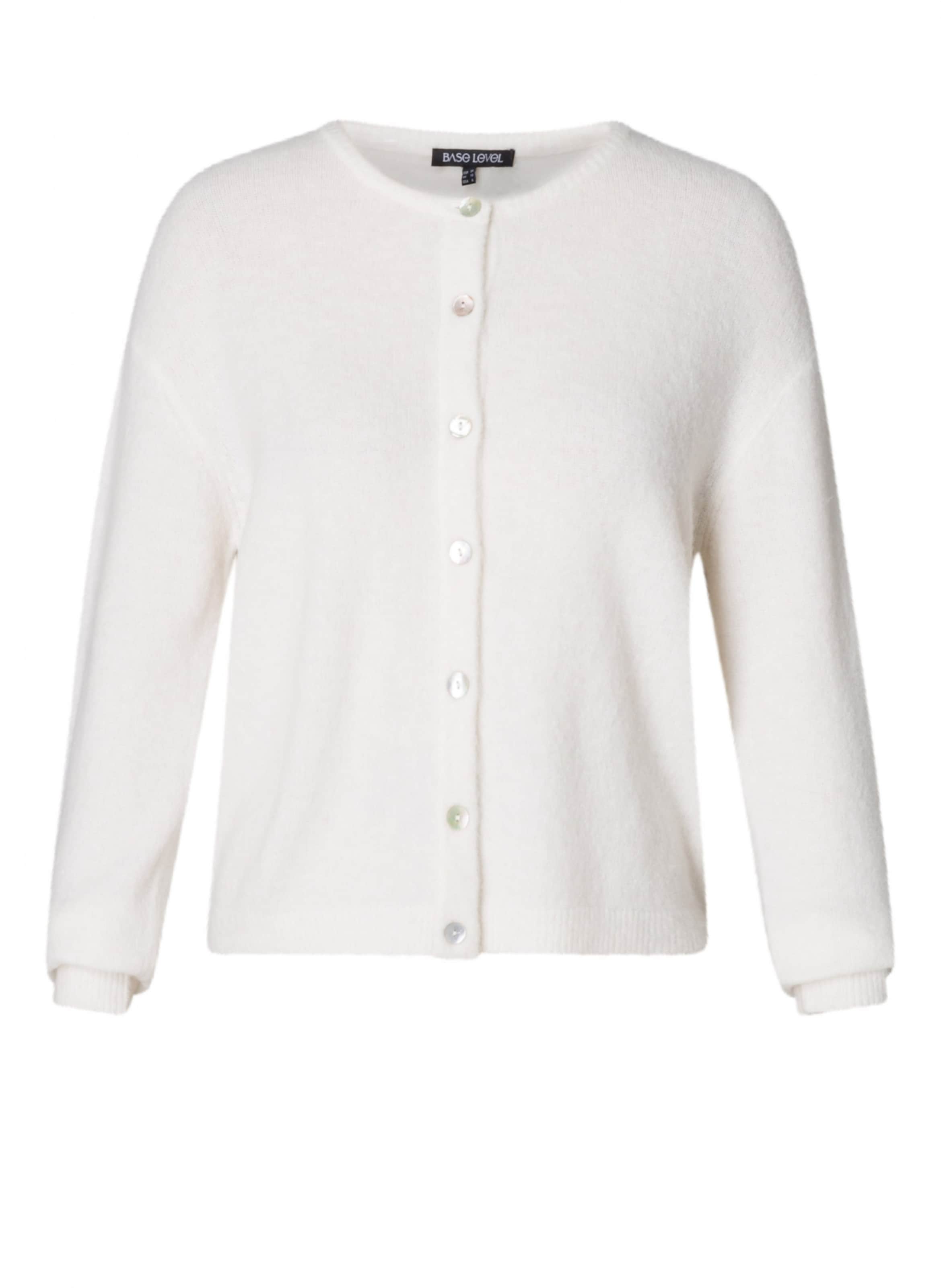 

BASE LEVEL Кардиган из трикотажа в цвете экрю