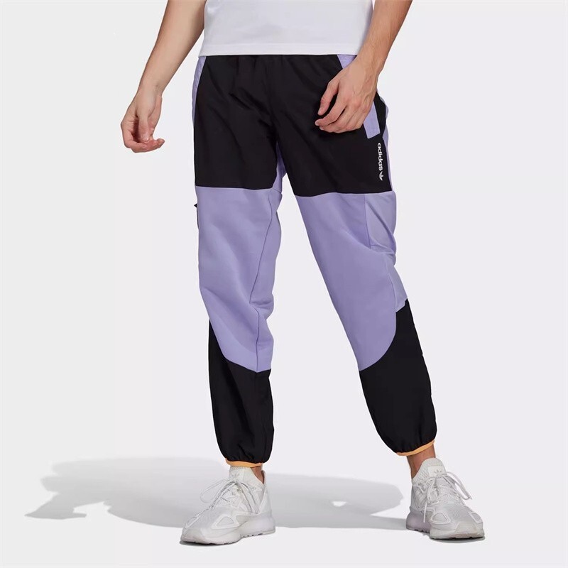 Повседневные брюки мужские фиолетовые Adidas, фиолетовый — фото 2